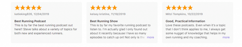 RunBuzz Podcast reviews on Apple Podcasts